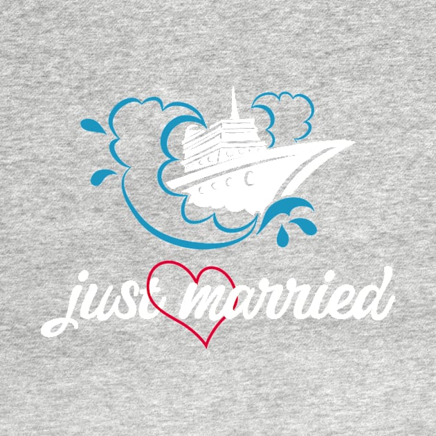 Just married Cruise Ship Honeymoon Couple Matching Gift by gogo-jr